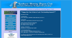 Desktop Screenshot of lyndhurstpigeonclub.com